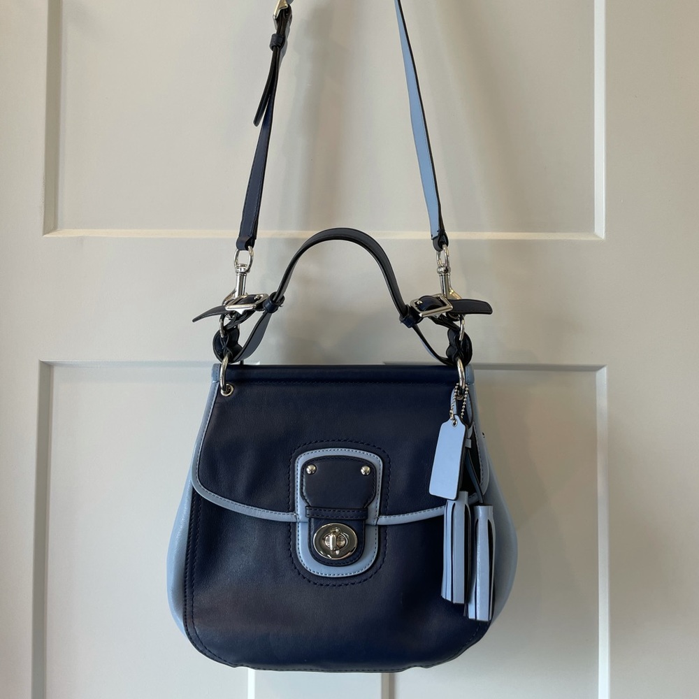 Coach Blue Colorblock Purse